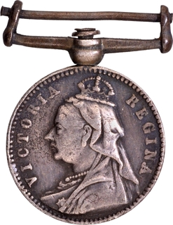 Volunteer Long Service and Good Conduct Miniature Silver Medal of Victoria Queen of 1894.