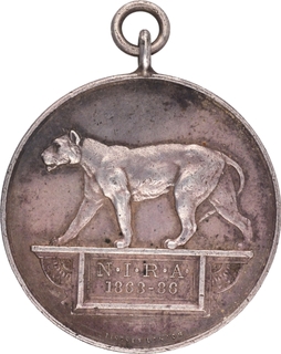 Bengal Presidency India Army Rifle Association Prize Medal of 1921 with Suspension Ring.