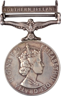 Queen Elizabeth II Campaign Service Silver Medal of 1962.