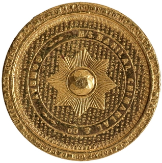 M/s Manilal Chimanlal & Co. Bombay of Gold Quarter Tola Token.