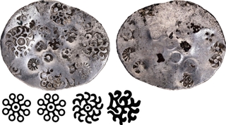 Punch Marked Silver Vimshatika Coin of Kashi Janapada.