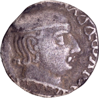 Silver Drachma Coin of Rudradaman of Western Kshatrapas.