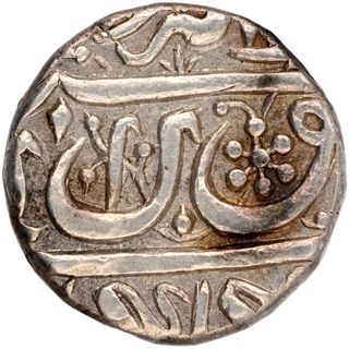 AU Condition Silver Half Rupee of Shahjahan of Golkonda Mint.