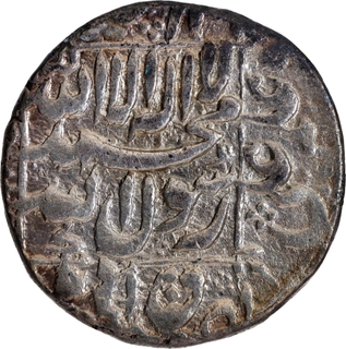 Silver Rupee 25 RY Coin of Shahjahan of Ahmadabad Mint.