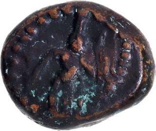 Copper Kasu Coin of Shivaganga Rajas.