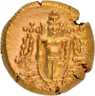 Lord Venkateswara standing Negapatnam Mint Gold Pagoda Coin of Indo-Dutch.