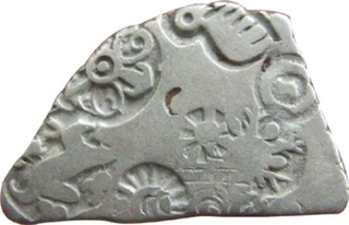 Punch Marked Coin. Mauryan Dynasty. Both Side Marked. Silver. Series N