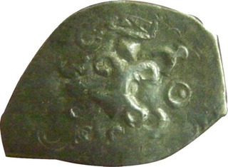 Punch Marked Coin. Surashtra Janapada. 1/4 Karshapana. Silver.