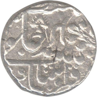 Jhalawar, Madan Singh 'Qila Shahbad', Unlisted new gained mint. Silver one Rupee, 