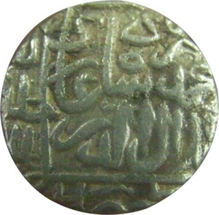 Akbar. Silver Rupee. Early Type, Kalima, Hissar. Uncleaned. Fine, Rare