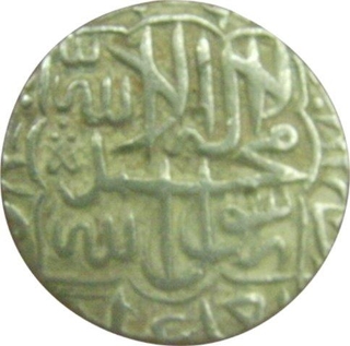 Akbar. Silver Rupee. 'Jal Jallala' Uncleaned. Ex. Fine.