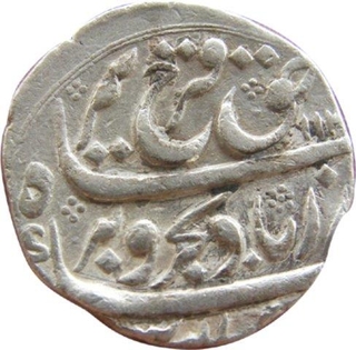 Farrukhsiyar, Arkat, Silver Rupee,   AH 112X / 5 RY (??). Fine.