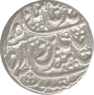 Silver Rupee Indo- French of Arcot in the name of  Shah Alam II .