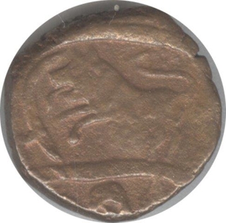 Indore, Shah Alam II, 1/2 Anna, Copper, Unpublished. Extremely Rare.