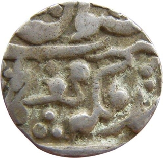 Jaipur, Madho Singh, Silver 1/4 Rupee, AD 1900 / Ry 21,KM 139,  Rare