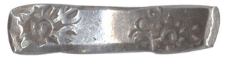 Punch Marked Silver Bent bar Shatamana Coin of Gandhara Janapada.