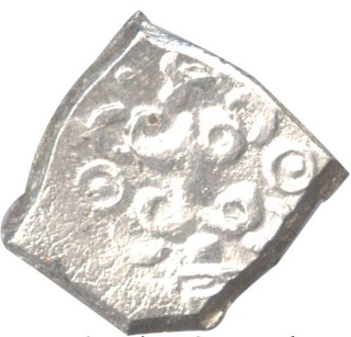 Punch Marked Silver Quarter Karshapana Coin of Surashtra Janapada.