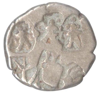 Silver  Karashapana Coin of Maurya Dynasty.