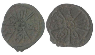 Coins of Sir Manarashi  and  Sri Doshrashi of Kadamba Dynasty.