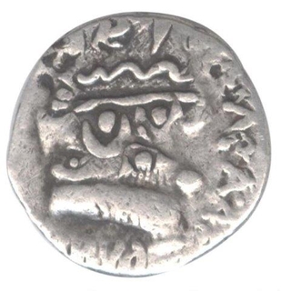 Silver Drachma Coin of Gautamiputra Shri Yajna Satakarni.