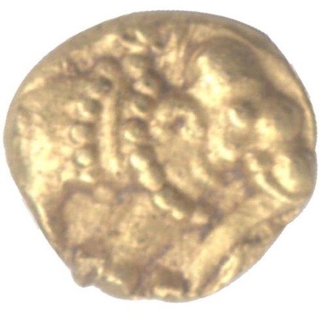 Gold Fanam Coin of Western Ganga Dynasty.