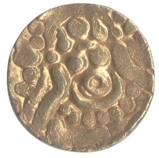 Gold Masha Coin of Madana Varmadeva of Chandellas of Jejakbhukti.