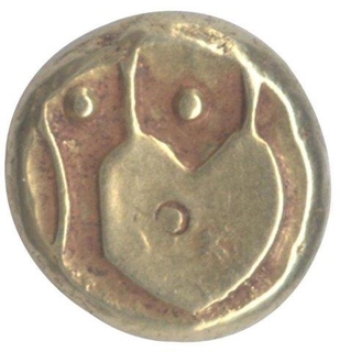 Gold Hudki Pagoda Coin of Anonymous of Bijapur Sultanate.