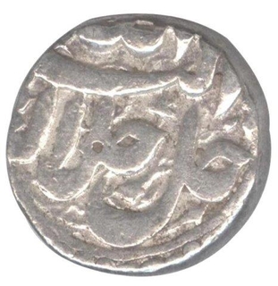 Silver  One Rupee Coin of Akbar of Ujjain Mint.