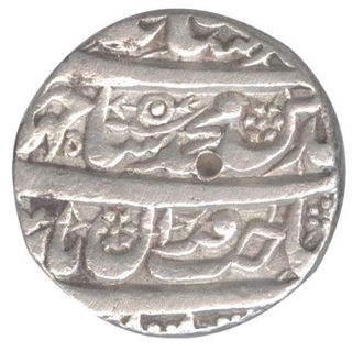 Silver One  Rupee Coin  of Shah Jahan of Akbarabad Mint.