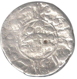 Silver One Rupee Coin of Shah Jahan of Lahore Mint.