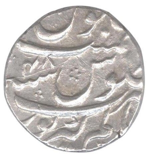 Silver One  Rupee Coin of Aurangzeb Alamgir of Alamgirpur Mint.