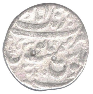 Silver One Rupee Coin of Aurangzeb Alamgir of Aurangabad Mint.