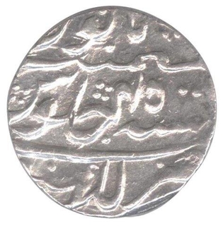 Silver One Rupee Coin of Aurangzeb Alamgir of  Lakhnau Mint.