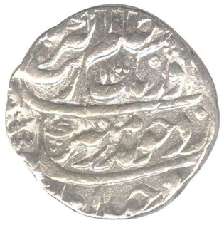 Silver One Rupee Coin of Aurangzeb Alamgir of  Narnol Mint.