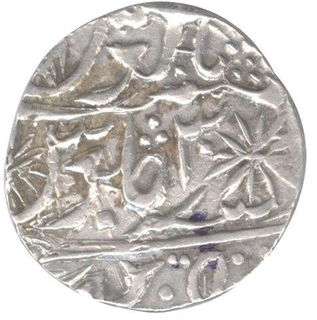 Silver One  Rupee Coin of Chhatarpur State.