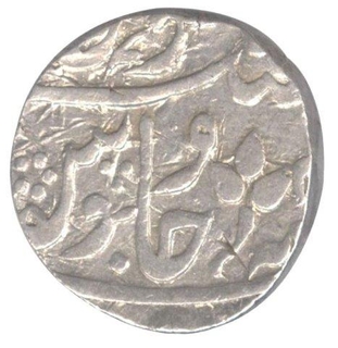 Silver One Rupee Coin of Daulat Rao of Gwalior State.