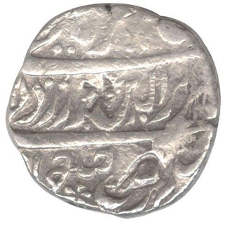 .Silver One  Rupee. Dar ul of Barkat Nagore of Jodhpur State.