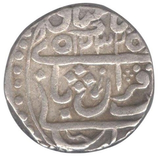 Silver One Rupee Coin of Karauli State.