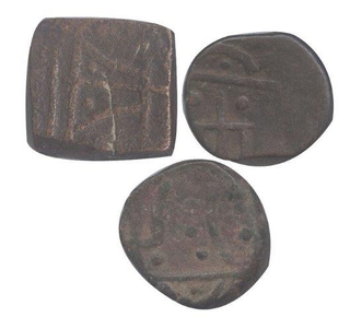 Copper Paisa Coins of Raja Bharat Shah  of Makrai State.