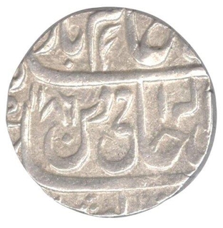 Silver One Rupee Coin of Mahadji Rao of Nawar State.