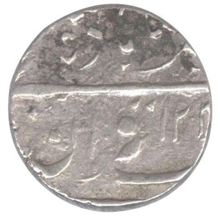 Silver One  Rupee Coin of Mughal Issue of Sironj of Tonk State.