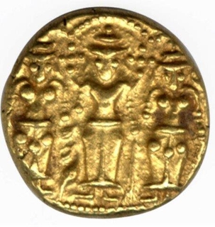 Gold Three Swami Pagoda Coin of Madras Presidency.