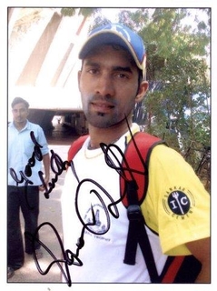 Autograph of Dinesh Karthik of ndian Cricketer.