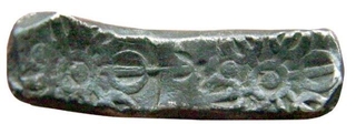 Punch Marked Silver Shatamana Coin of Gandhara Janapada.