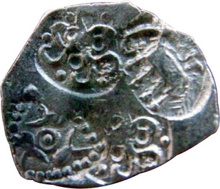 Punch Marked Silver Half Karshapana Coin of Vidarbha Janapada.