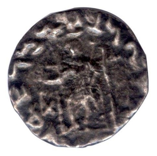 Silver Drachma Coin of Hermaeus of Indo Greeks.