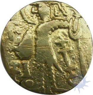 Gold Dinar of Kidara of Kashmir.