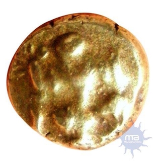 Gold Pagoda Coin of Harihara Raya I of Vijayanagara Empire.