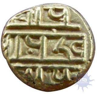 Gold Pagoda Coin of Devaraya I of Vijayanagara Empire.