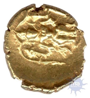 Gold Half Pagoda of Venkitapatiraya  III of Vijayanagara Empire.